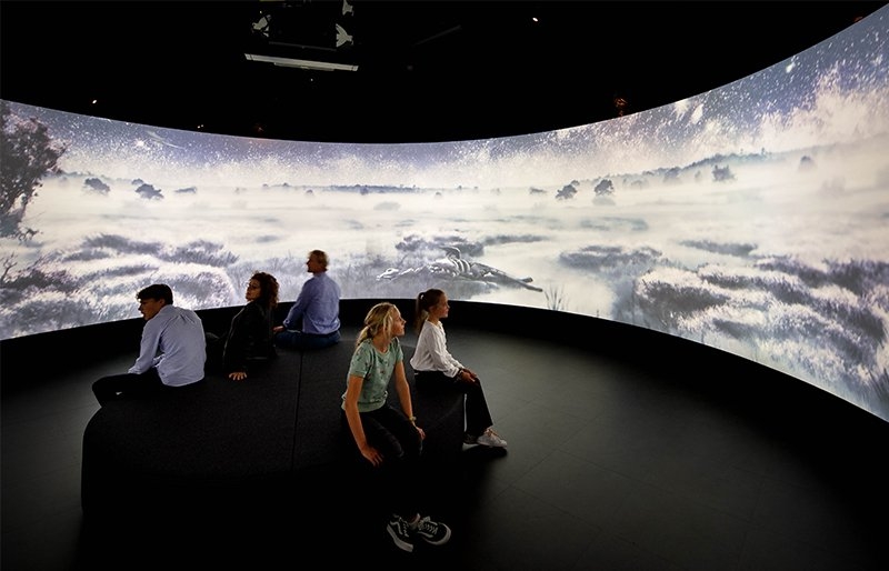 360-degree installation at Naturalis Biodiversity Centre, Leiden